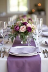 plum themed wedding decor inspiration
