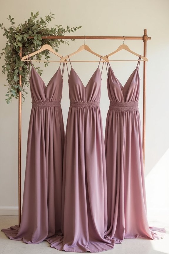 plum wedding color pairings