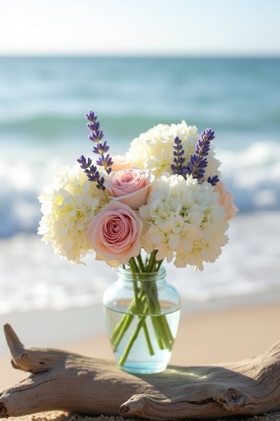 protect coastal wedding flowers