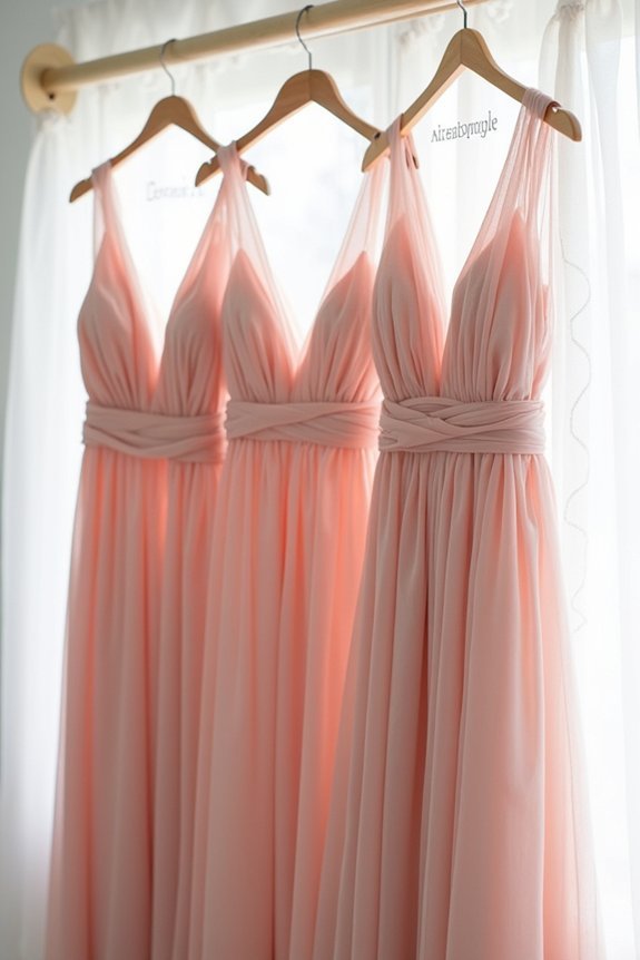 quality dusty rose dresses