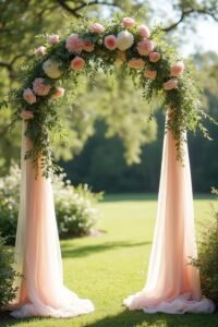 ranunculus wedding arch inspiration