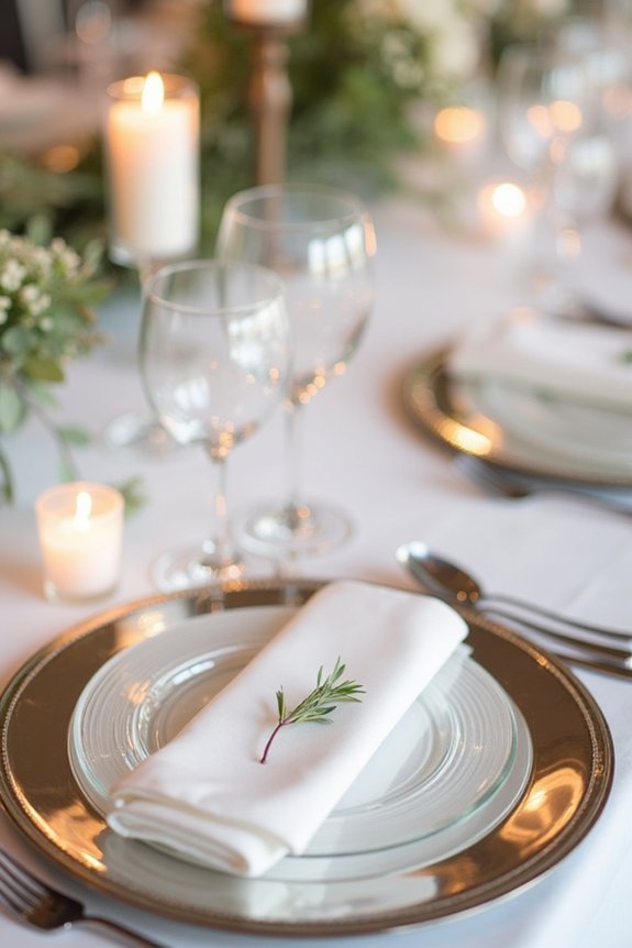 reflective charger plate elegance
