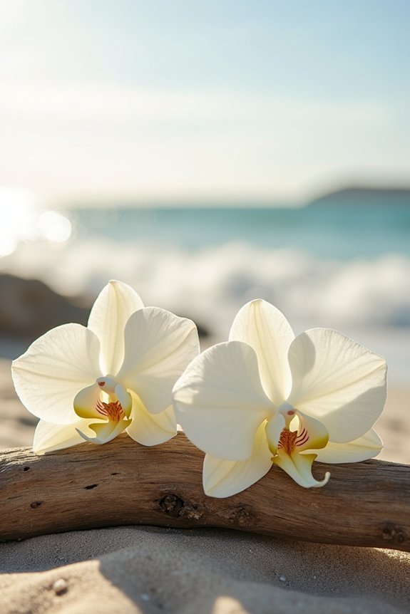 resilient beach wedding orchids