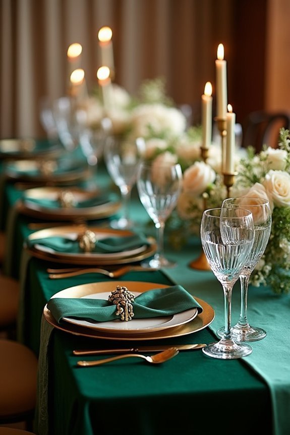 rich fabrics enhance elegance