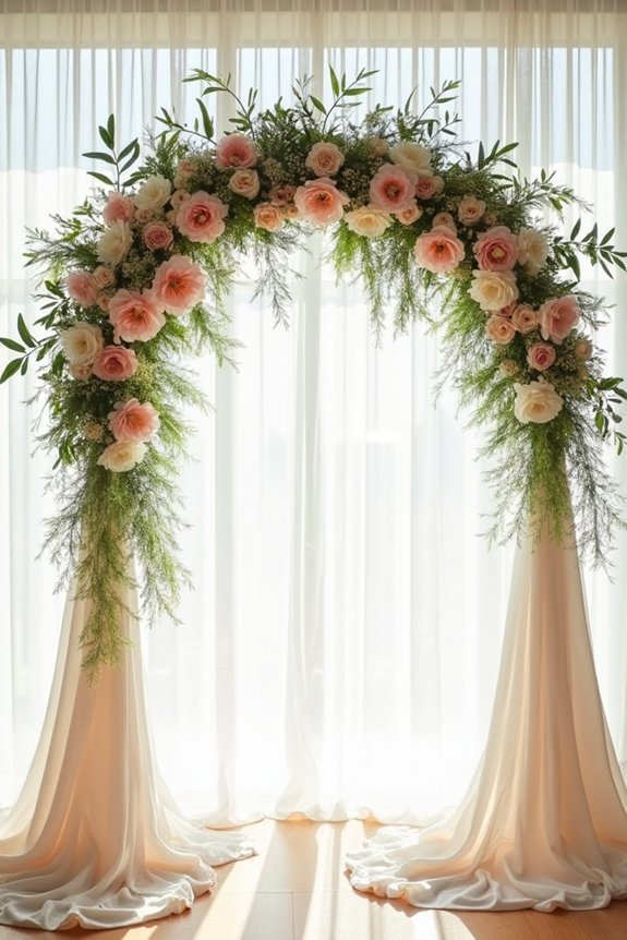 romantic blush ivory anemones