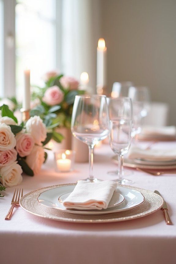 romantic blush pink decor