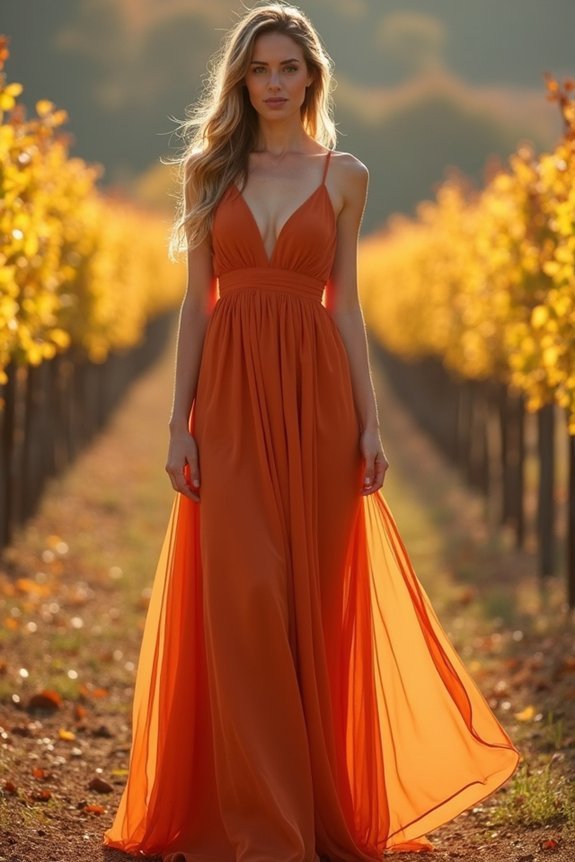 romantic chiffon bridesmaid dresses