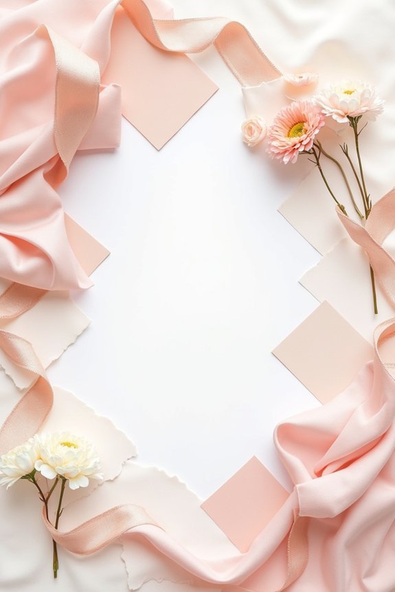romantic color palette selection