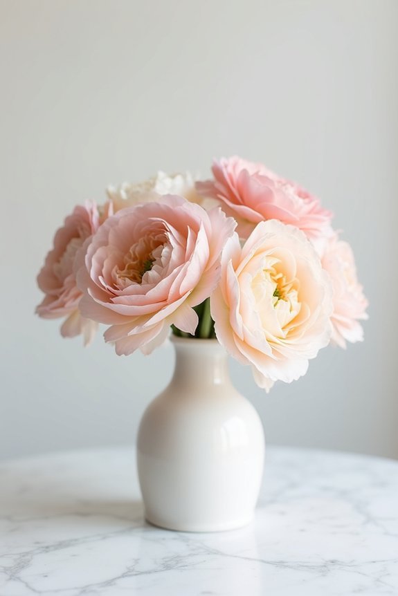 romantic elegant champagne blooms