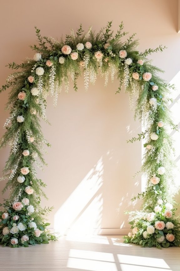 romantic floral arch design