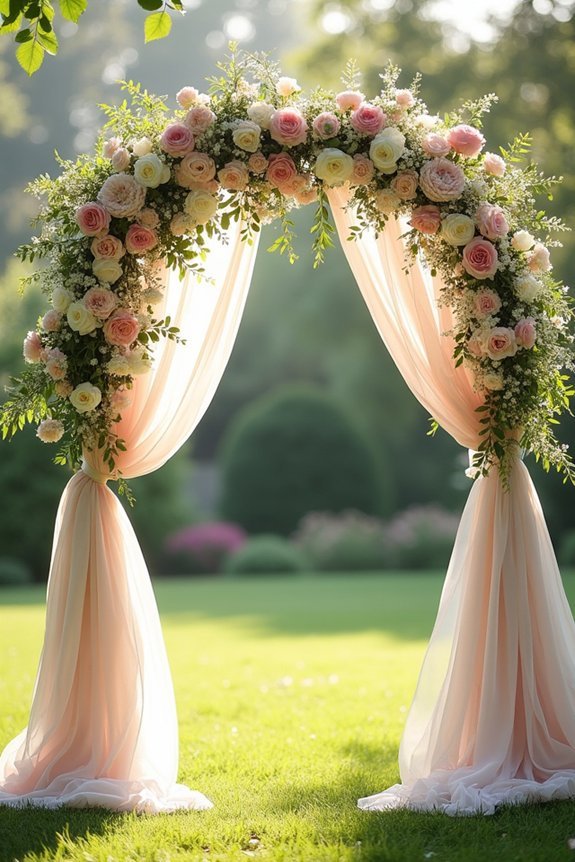 romantic floral arch design