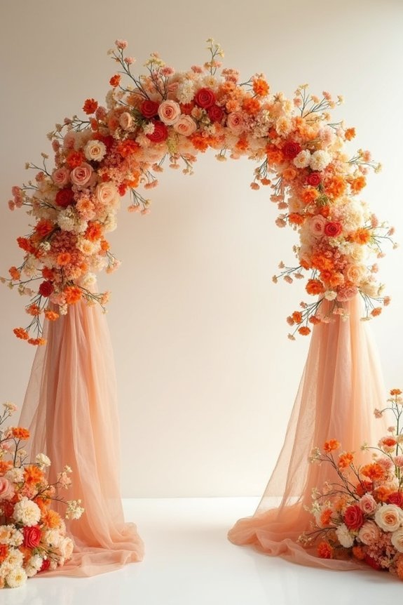 romantic floral arch design