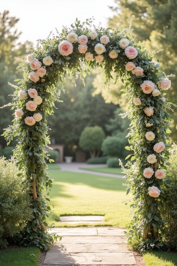 romantic floral wedding arches