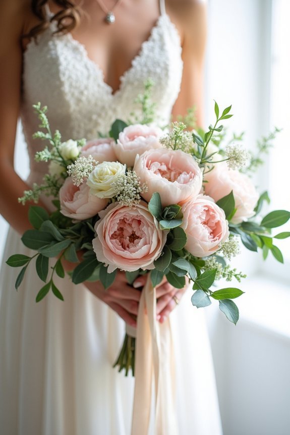 romantic garden style bouquets