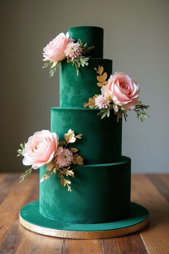 romantic green velvet elegance