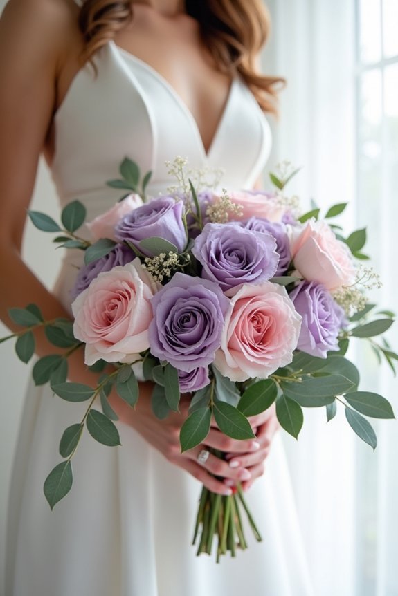 romantic lavender and roses