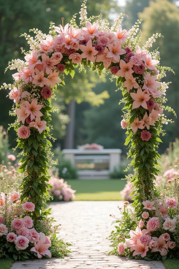 romantic lilies for weddings