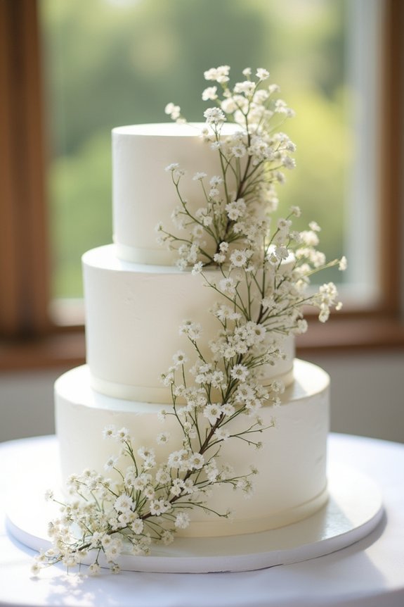 romantic naked cake design