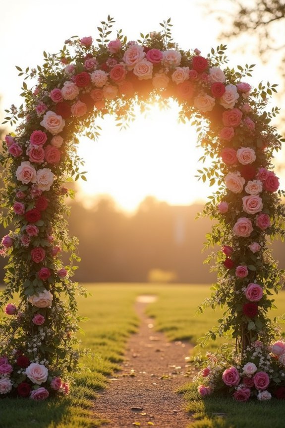 romantic plum and blush