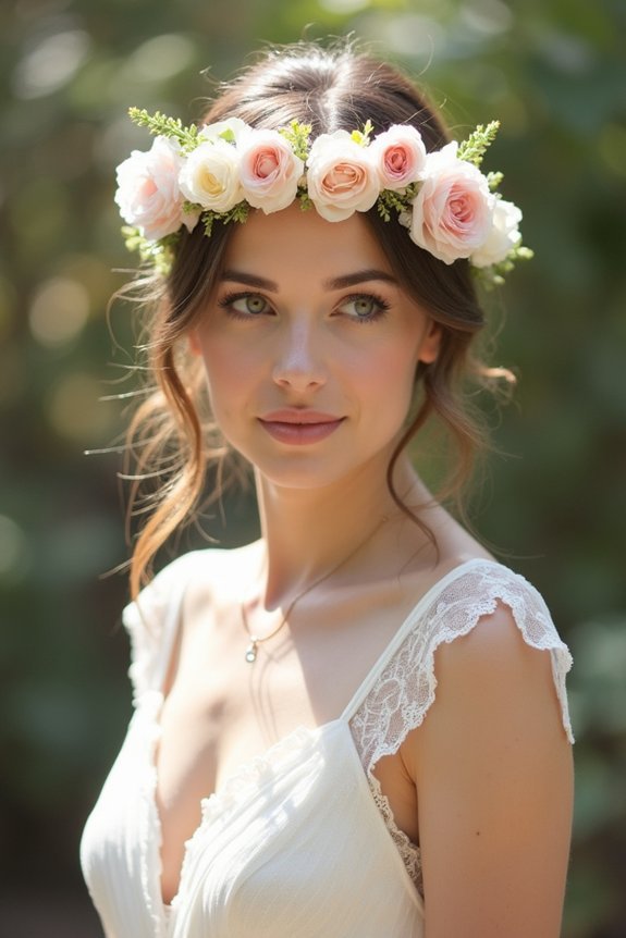 romantic ranunculus flower crowns