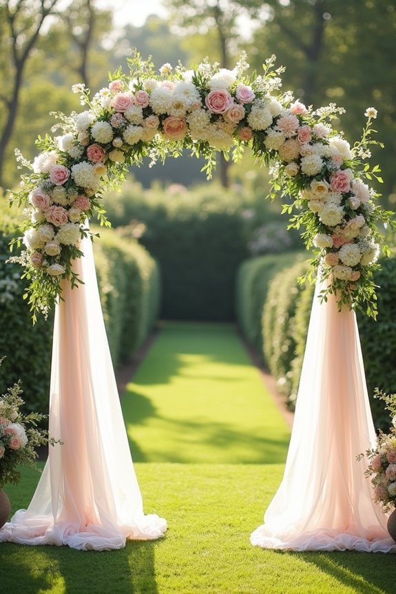 romantic wedding arch ideas