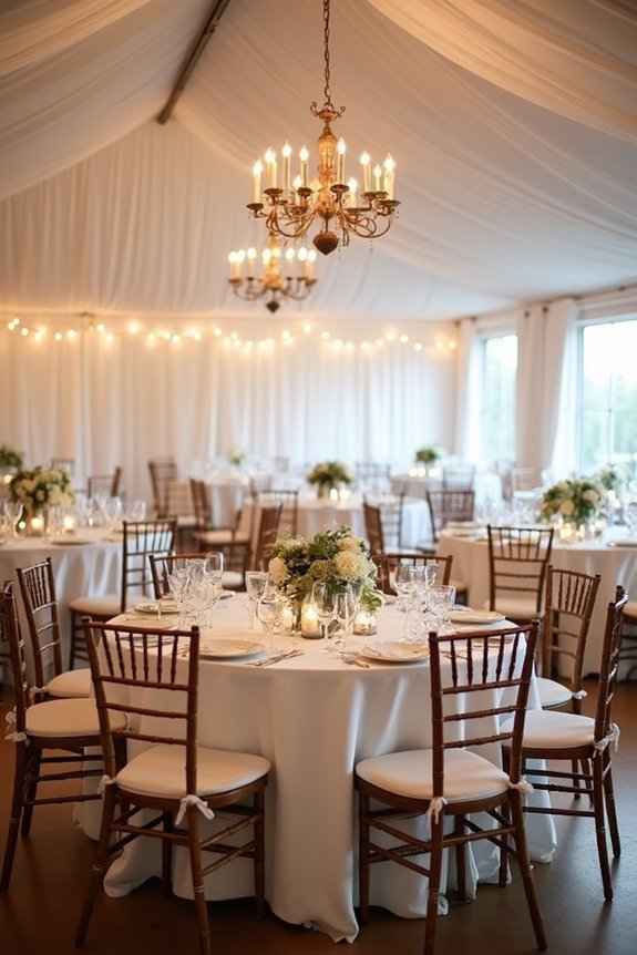round versus banquet tables