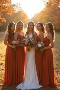 rust bridesmaid dresses collection