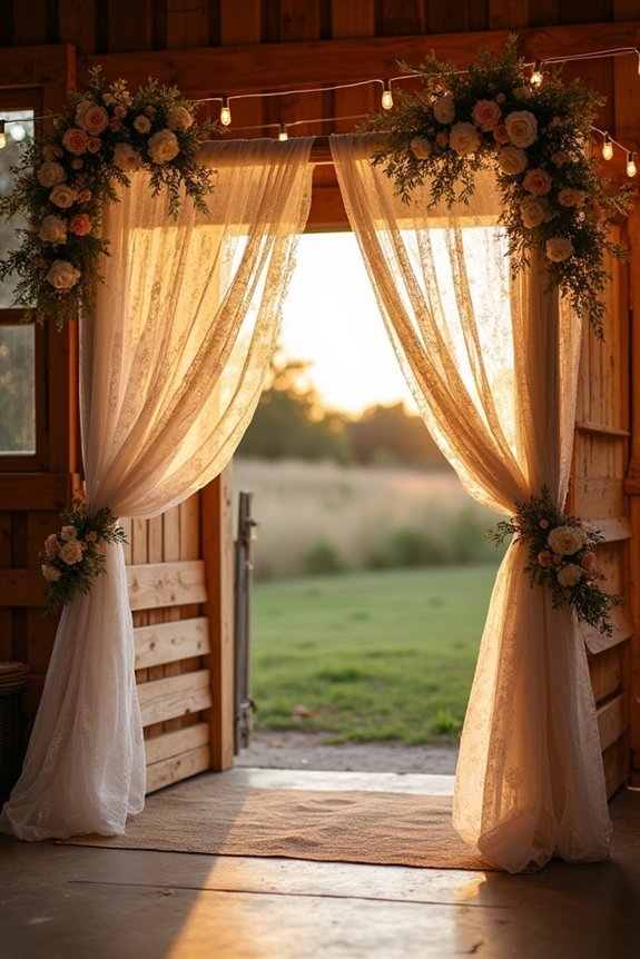 rustic backdrop selection factors