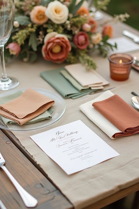 rustic barn wedding colors
