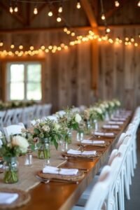 rustic barn wedding decor
