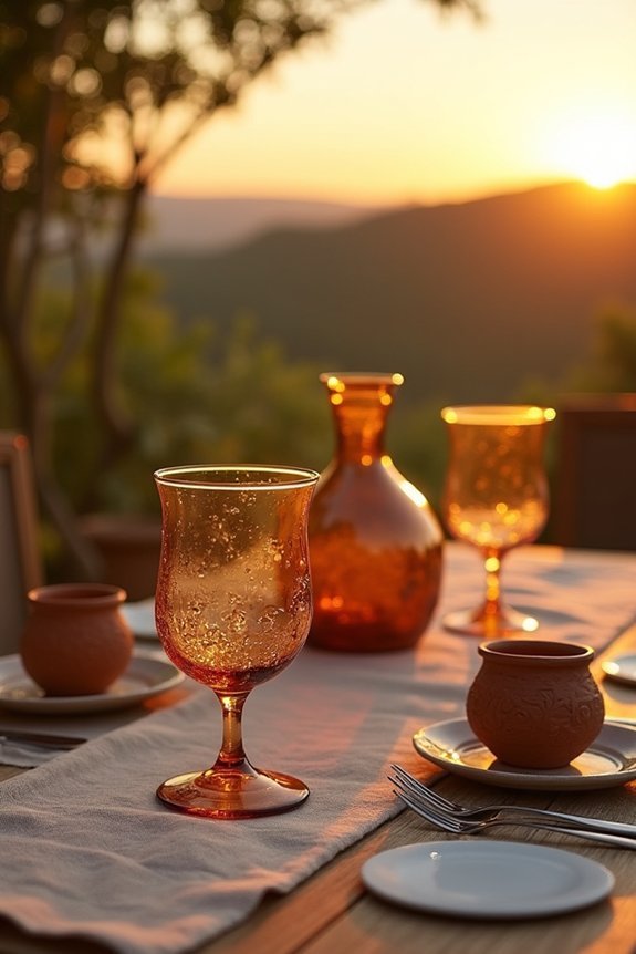 rustic characterful glassware choices