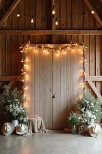 rustic wedding photo booths