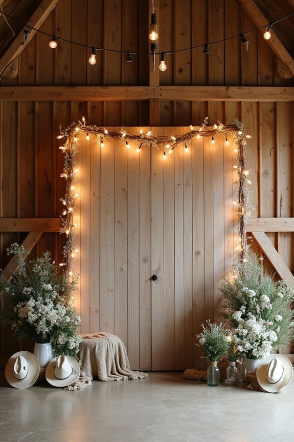 rustic wedding photo booths