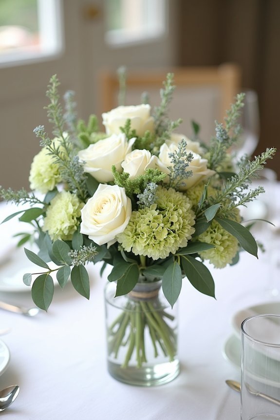 sage floral centerpiece ideas