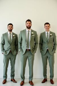sage green groomsmen attire ideas