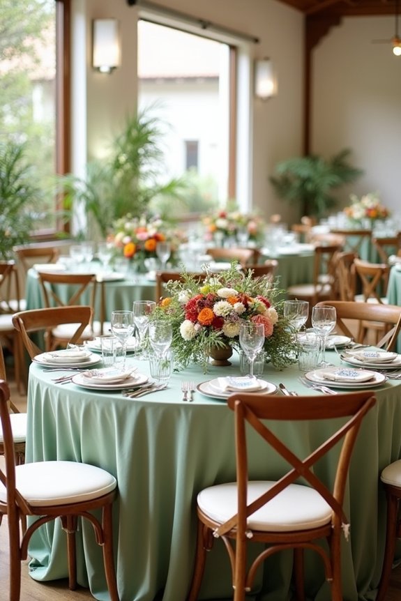 sage green seasonal wedding palettes