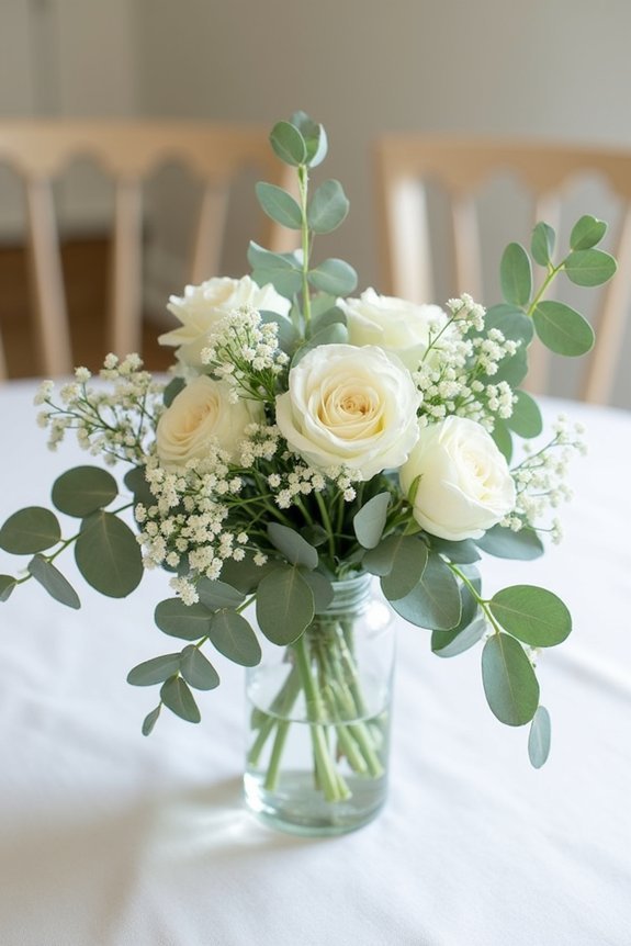 sage green wedding centerpieces