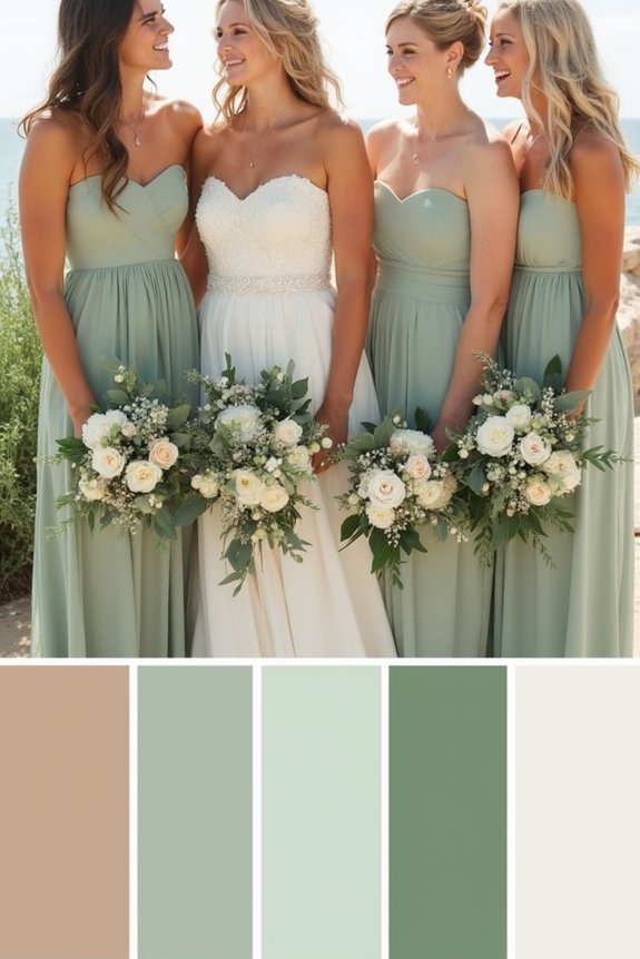 sage green wedding color palette