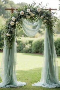 sage green wedding decor