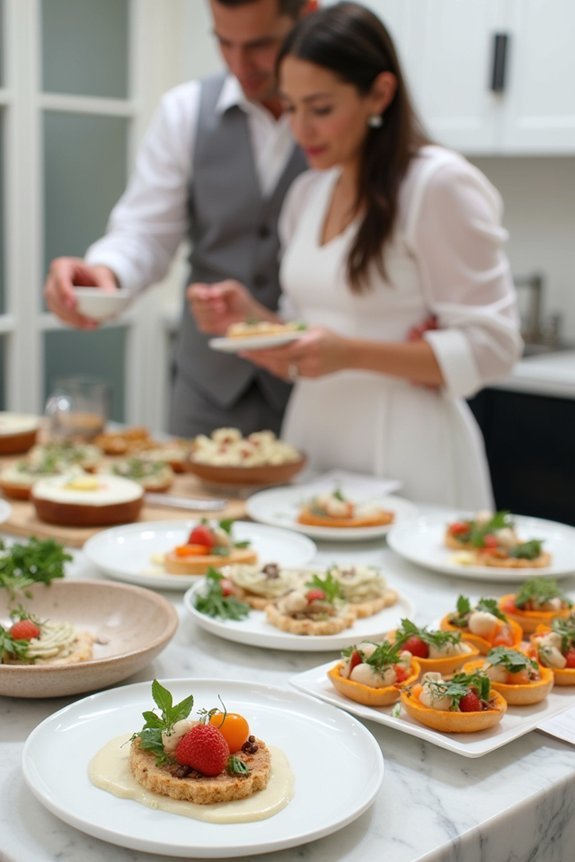 schedule tastings for vegan menu