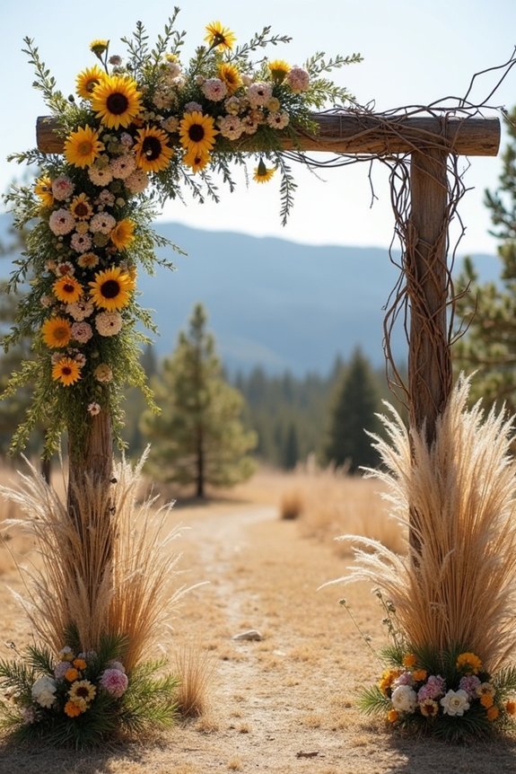seasonal arch flower recommendations