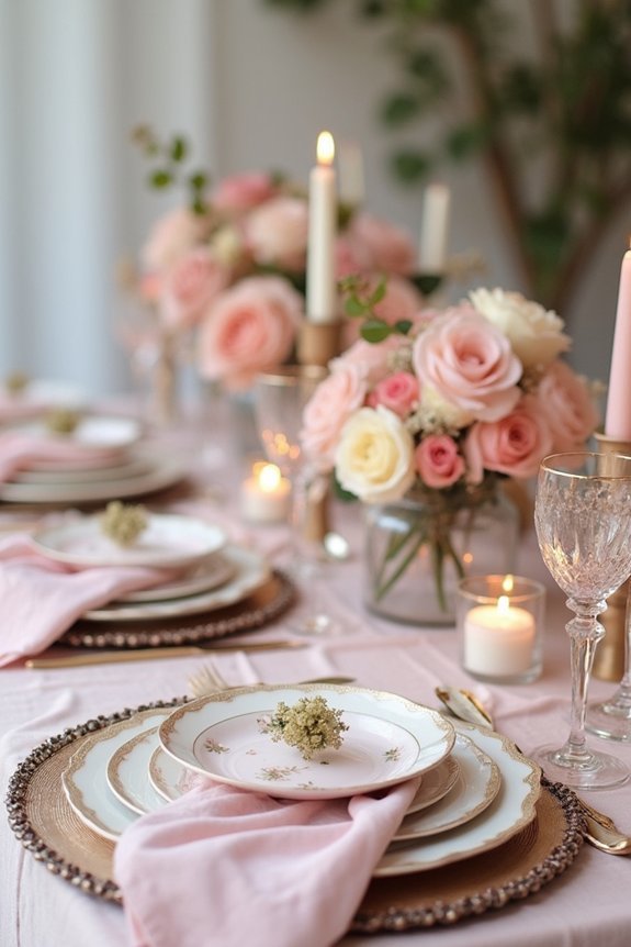 seasonal blush pink pairings