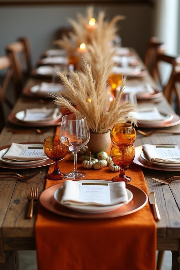 seasonal burnt orange elegance