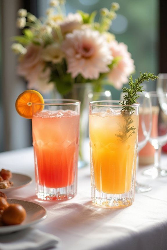 seasonal cocktail menu selection