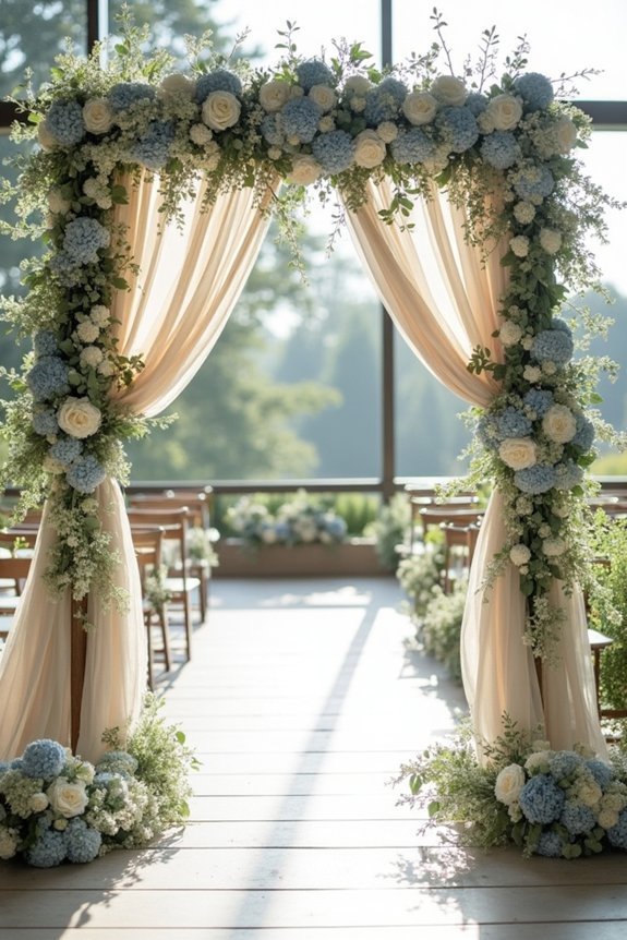 seasonal floral arch enhancements