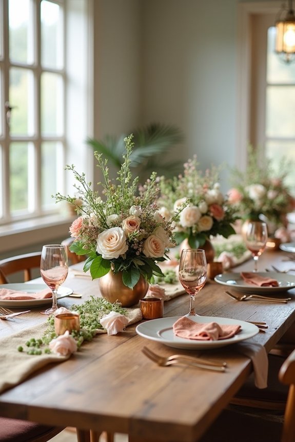 seasonal flowers for tablescape elegance