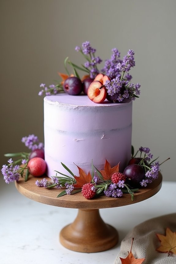 seasonal plum cake designs