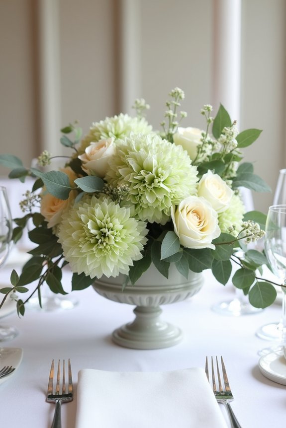seasonal sage floral design