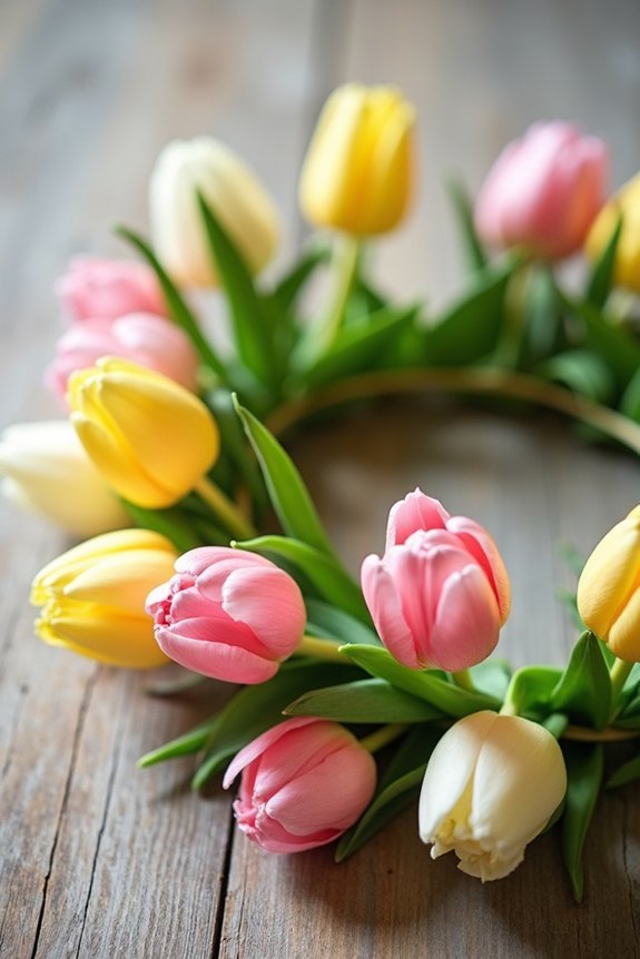 select sturdy colorful tulips