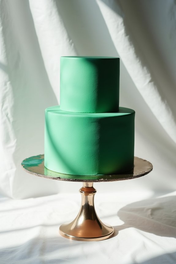 showcase dessert with lighting